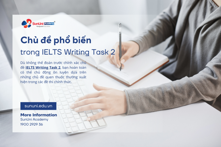 CHỦ ĐỀ PHỔ BIẾN TRONG IELTS WRITING TASK 2