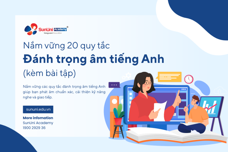 Nắm vững 20 quy tắc đánh trọng âm tiếng Anh chuẩn (kèm bài tập)
