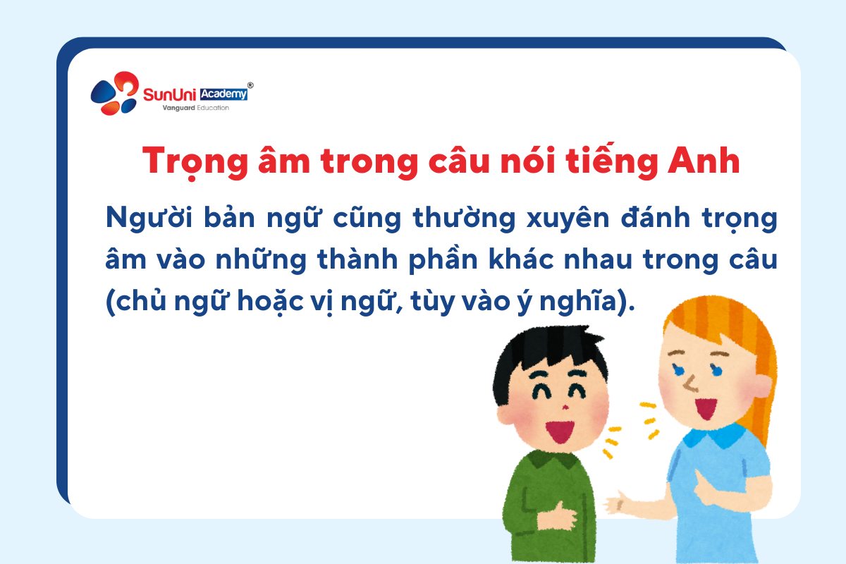 trọng âm trong câu nói