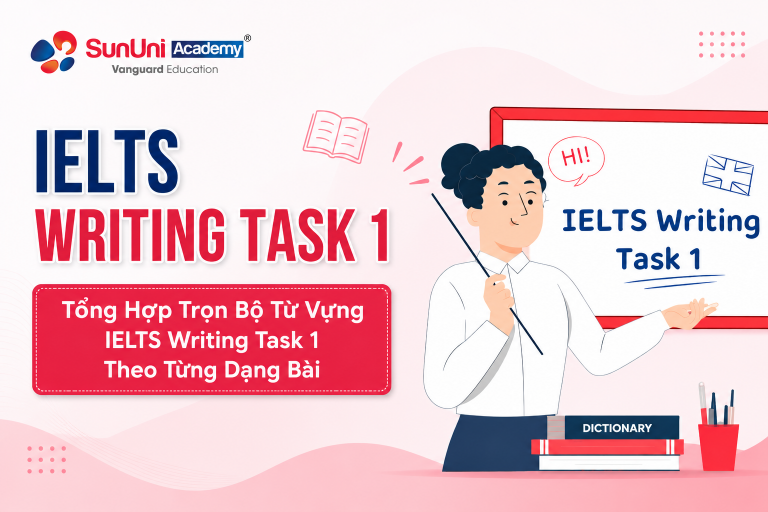 Tổng Hợp Trọn Bộ Từ Vựng IELTS Writing Task 1 Theo Từng Dạng Bài