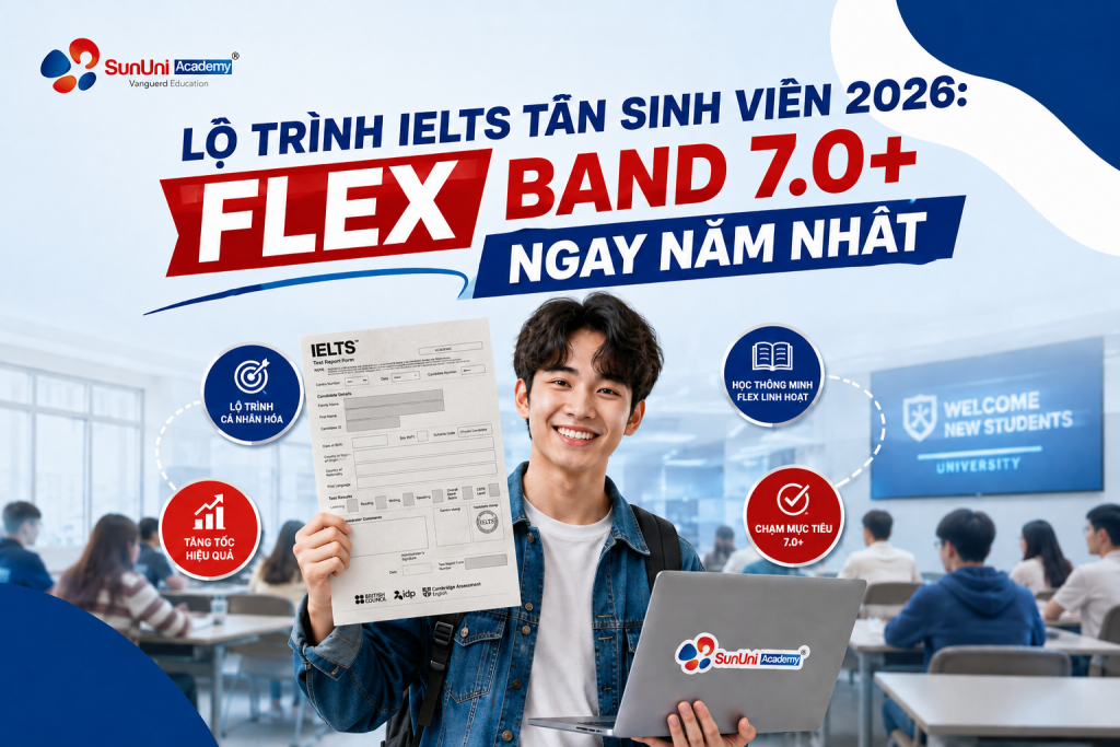 Lộ Trình Học IELTS Cho Tân Sinh Viên 2026 Đạt 7.0+ Ngay Năm Nhất