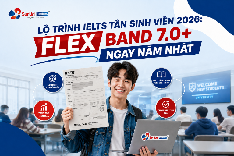 Lộ Trình Học IELTS Cho Tân Sinh Viên 2026 Đạt 7.0+ Ngay Năm Nhất