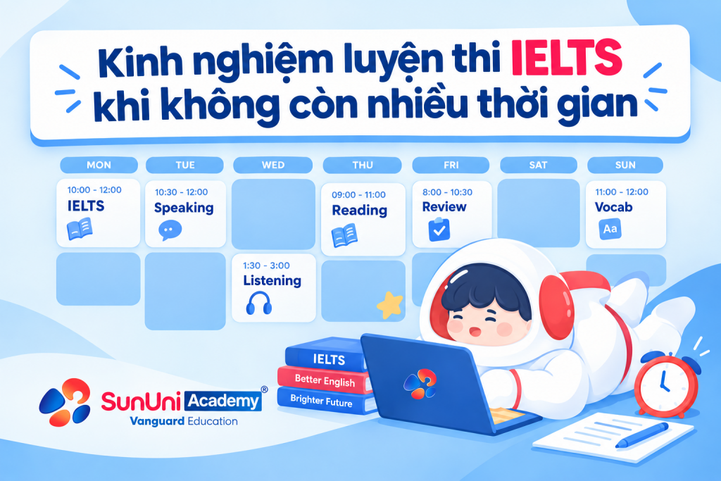 Kinh nghiệm luyện thi IELTS khi không còn nhiều thời gian