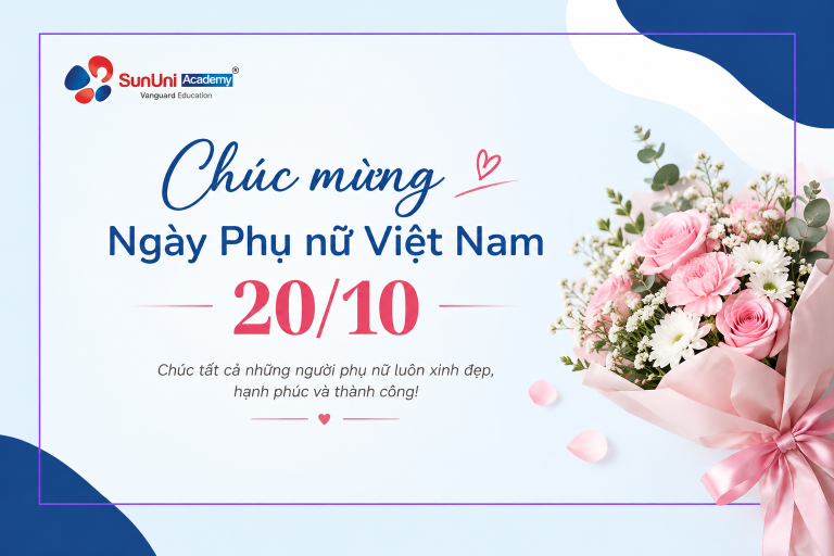 SunUni Academy Chúc Mừng Ngày Phụ Nữ Việt Nam 20/10