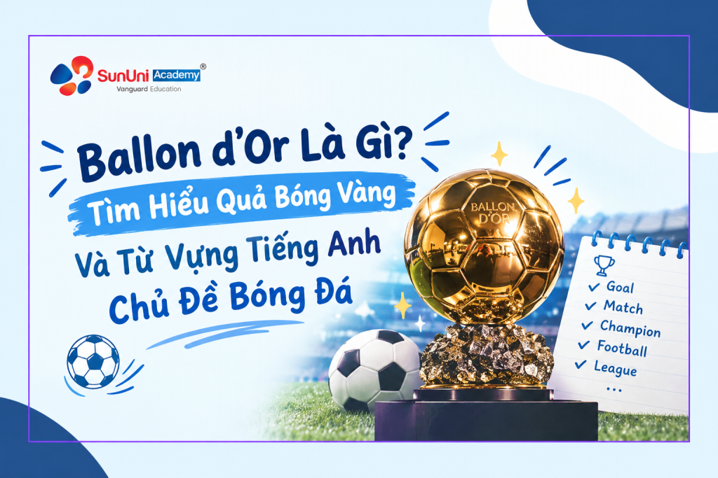 Ballon d’Or Là Gì? Tìm Hiểu Quả Bóng Vàng Và Từ Vựng Tiếng Anh Chủ Đề Bóng Đá