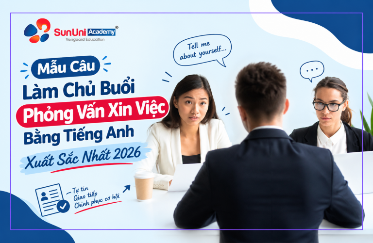 Mẫu Câu Làm Chủ Buổi Phỏng Vấn Xin Việc Bằng Tiếng Anh Xuất Sắc Nhất 2026